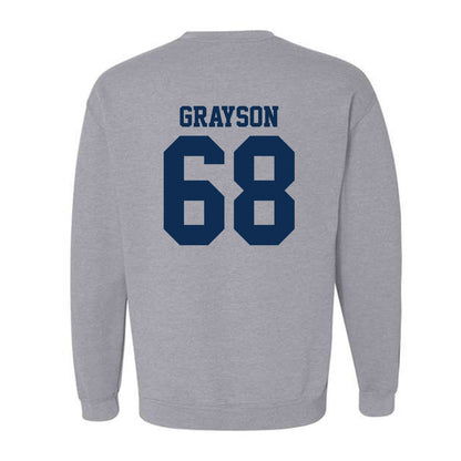 UC Davis - NCAA Football : Xander Grayson - Classic Shersey Crewneck Sweatshirt-1