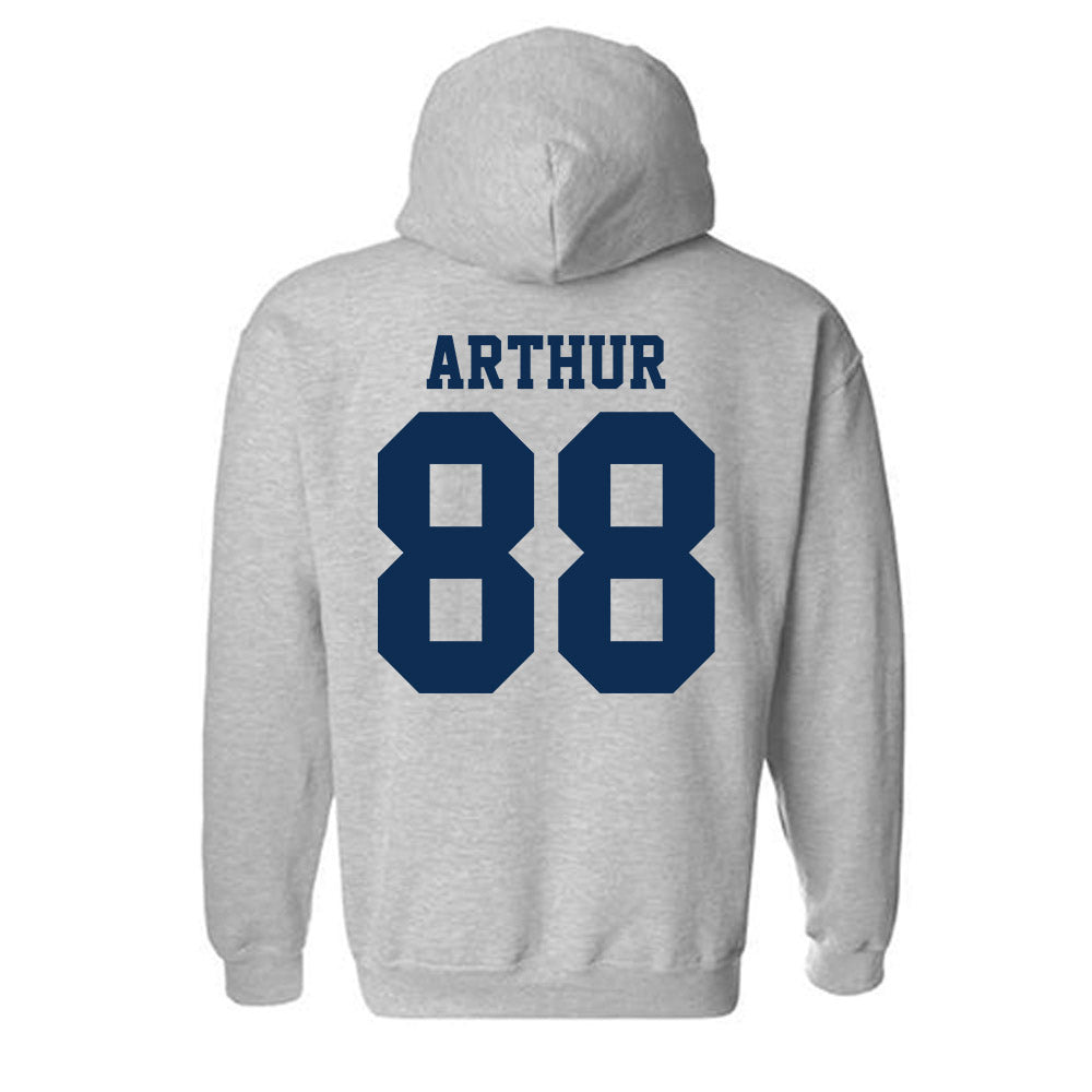 UC Davis - NCAA Football : Greer Arthur - Classic Shersey Hooded Sweatshirt-1