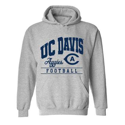 UC Davis - NCAA Football : Xander Grayson - Classic Shersey Hooded Sweatshirt-0