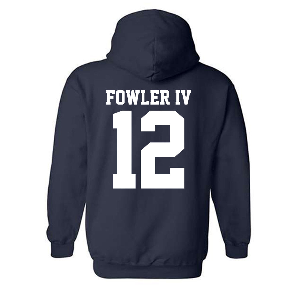 UC Davis - NCAA Football : William Fowler IV - Classic Shersey Hooded Sweatshirt-1