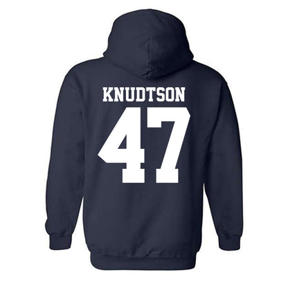 UC Davis - NCAA Football : Jack Knudtson - Classic Shersey Hooded Sweatshirt-1