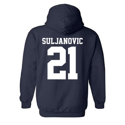 UC Davis - NCAA Men's Basketball : Omer Suljanovic - Classic Shersey Hooded Sweatshirt-1