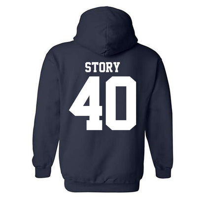 UC Davis - NCAA Baseball : Zach Story - Classic Shersey Hooded Sweatshirt-1