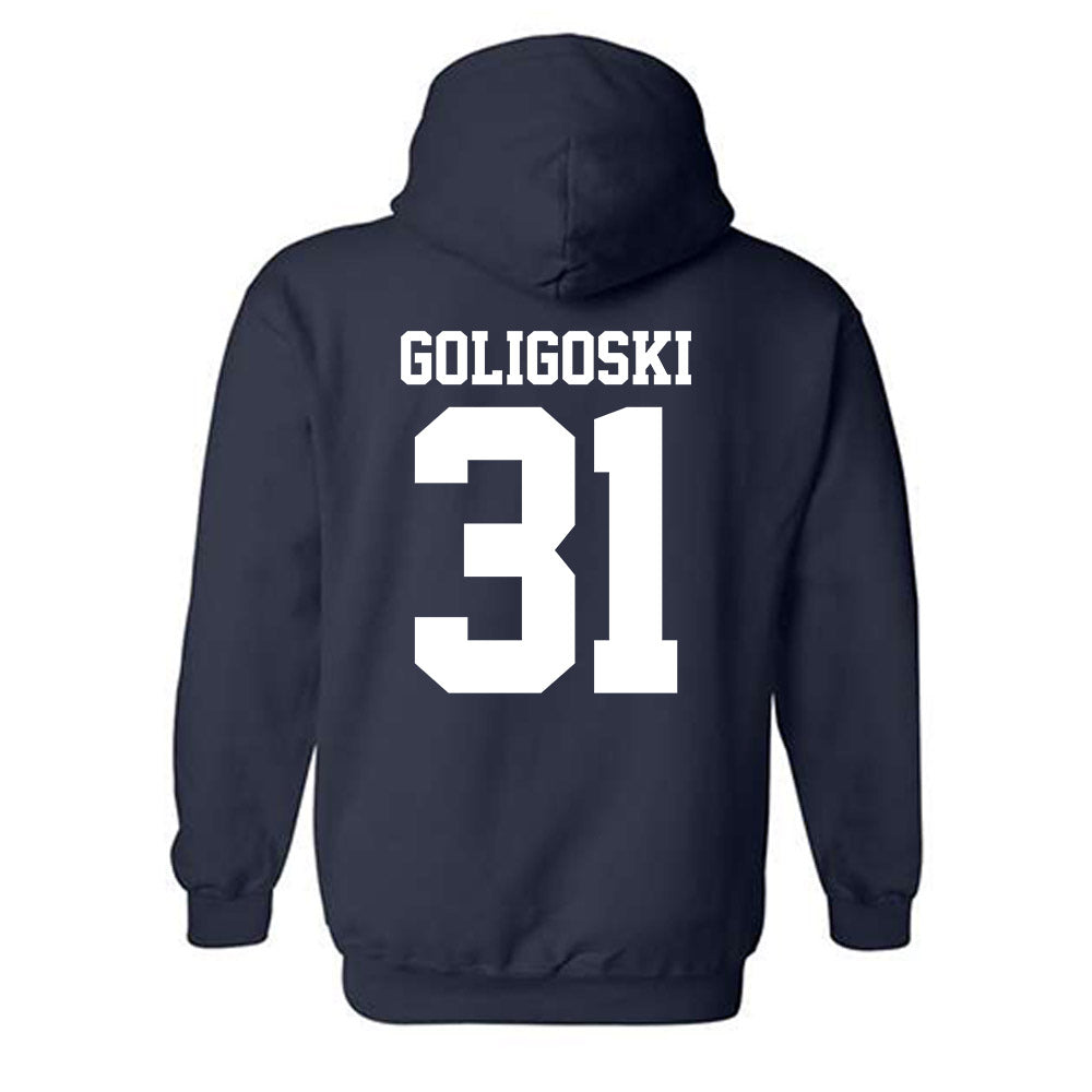 UC Davis - NCAA Football : Sam Goligoski - Classic Shersey Hooded Sweatshirt-1