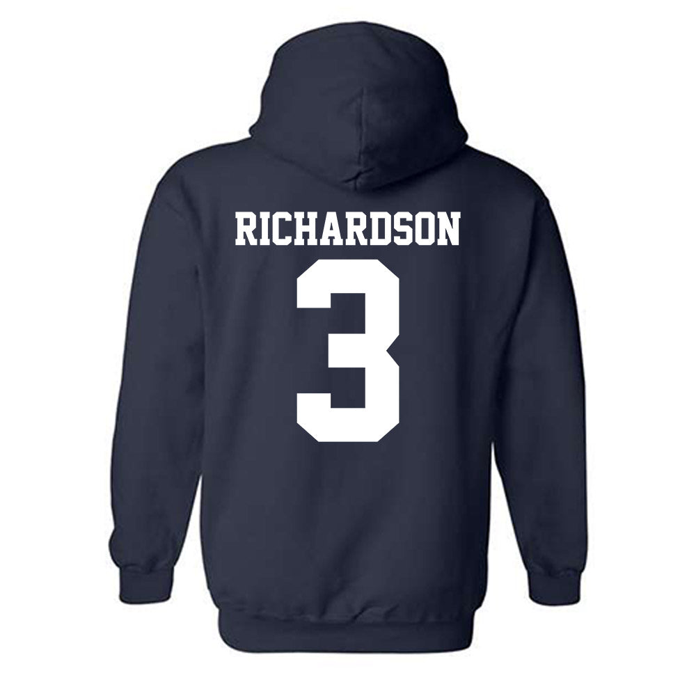 UC Davis - NCAA Football : Ty Richardson - Classic Shersey Hooded Sweatshirt-1