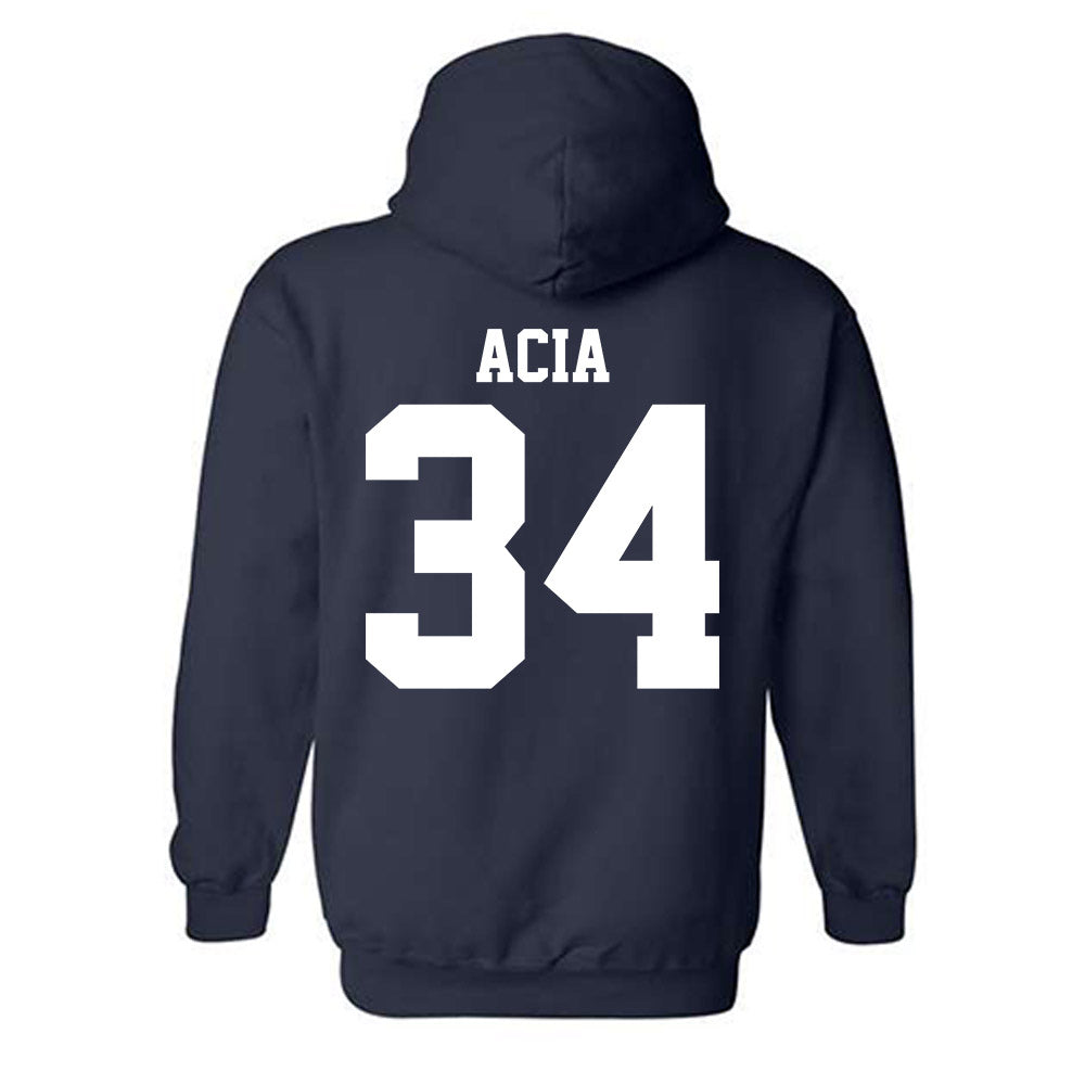 UC Davis - NCAA Football : Kai Acia - Classic Shersey Hooded Sweatshirt-1
