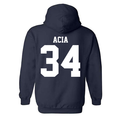 UC Davis - NCAA Football : Kai Acia - Classic Shersey Hooded Sweatshirt-1
