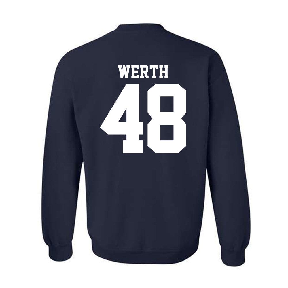 UC Davis - NCAA Baseball : Taylor Werth - Classic Shersey Crewneck Sweatshirt-1