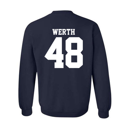 UC Davis - NCAA Baseball : Taylor Werth - Classic Shersey Crewneck Sweatshirt-1