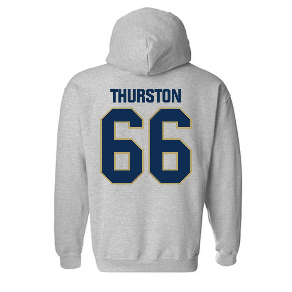 UC Davis - NCAA Football : Jezniah Thurston - Classic Shersey Hooded Sweatshirt-1