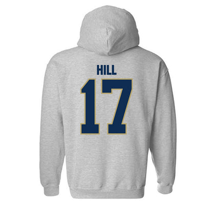 UC Davis - NCAA Football : Kyle Hill - Classic Shersey Hooded Sweatshirt-1