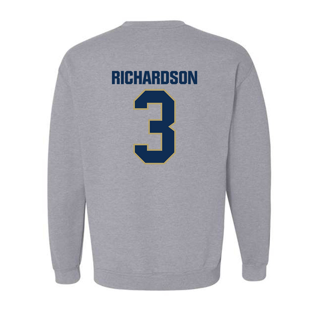 UC Davis - NCAA Football : Ty Richardson - Classic Shersey Crewneck Sweatshirt-1