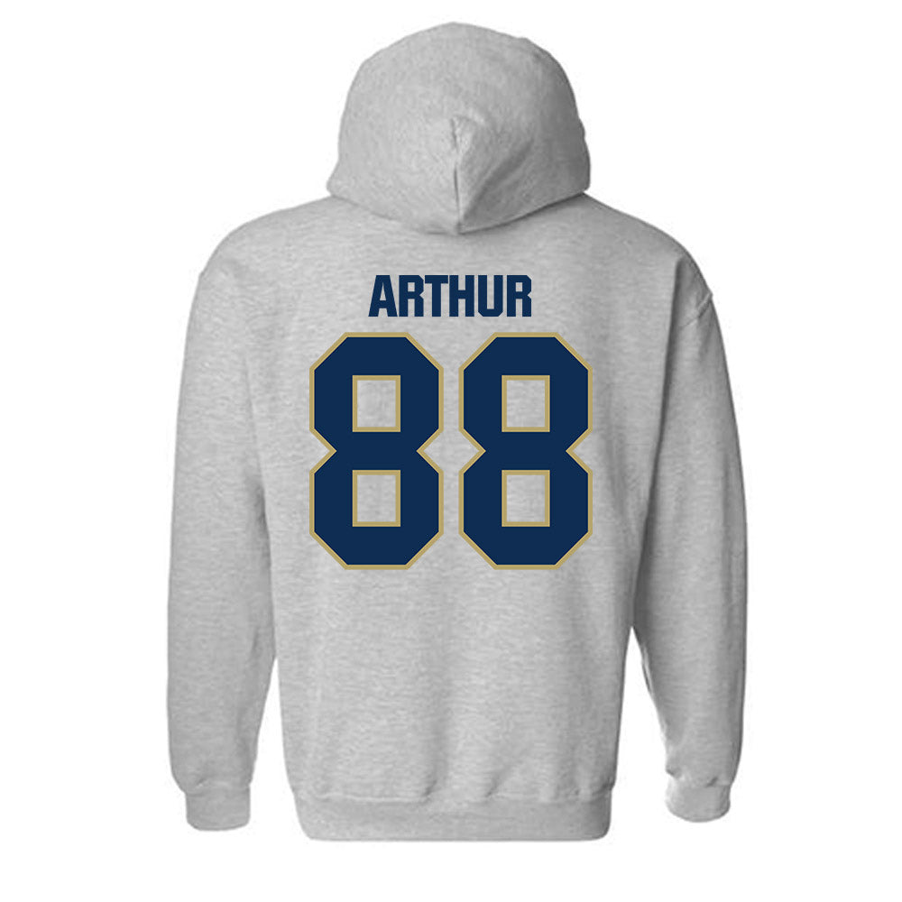 UC Davis - NCAA Football : Greer Arthur - Classic Shersey Hooded Sweatshirt-1