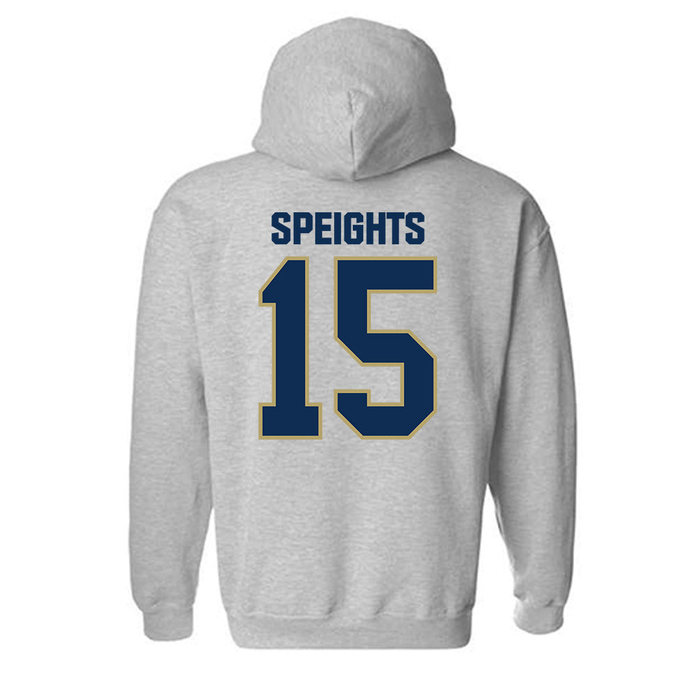UC Davis - NCAA Baseball : Carter Speights - Classic Shersey Hooded Sweatshirt-1