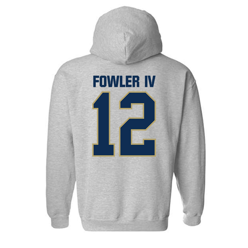 UC Davis - NCAA Football : William Fowler IV - Classic Shersey Hooded Sweatshirt-1