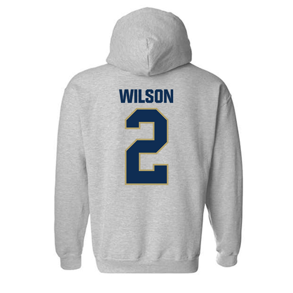 UC Davis - NCAA Men's Basketball : Marcus Wilson - Classic Shersey Hooded Sweatshirt-1