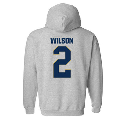 UC Davis - NCAA Men's Basketball : Marcus Wilson - Classic Shersey Hooded Sweatshirt-1