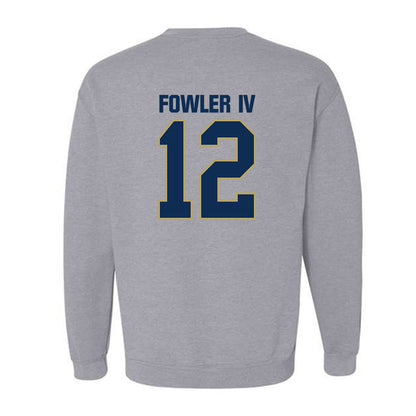 UC Davis - NCAA Football : William Fowler IV - Classic Shersey Crewneck Sweatshirt-1