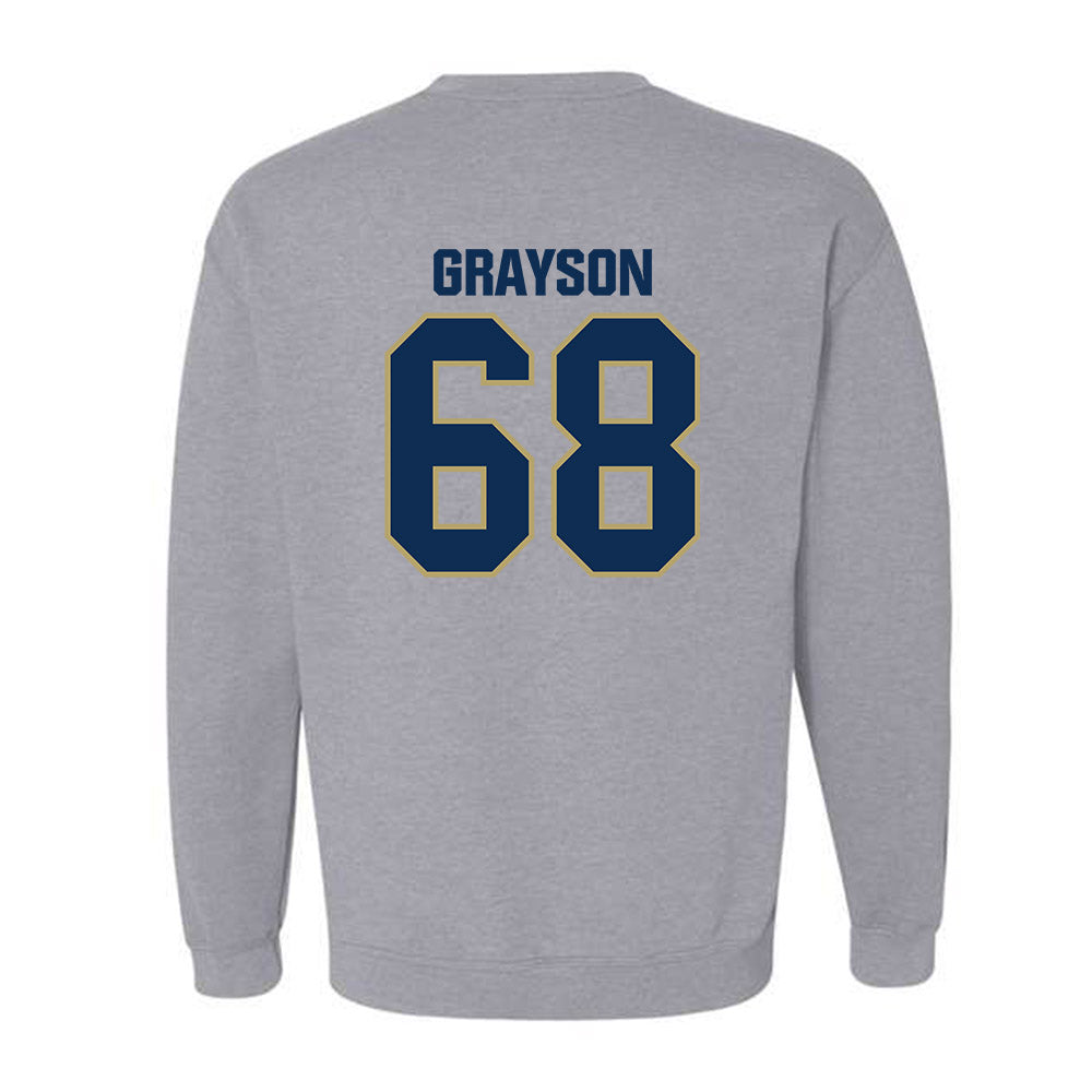 UC Davis - NCAA Football : Xander Grayson - Classic Shersey Crewneck Sweatshirt-1
