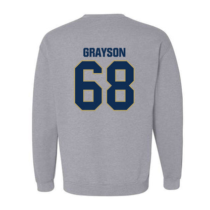 UC Davis - NCAA Football : Xander Grayson - Classic Shersey Crewneck Sweatshirt-1