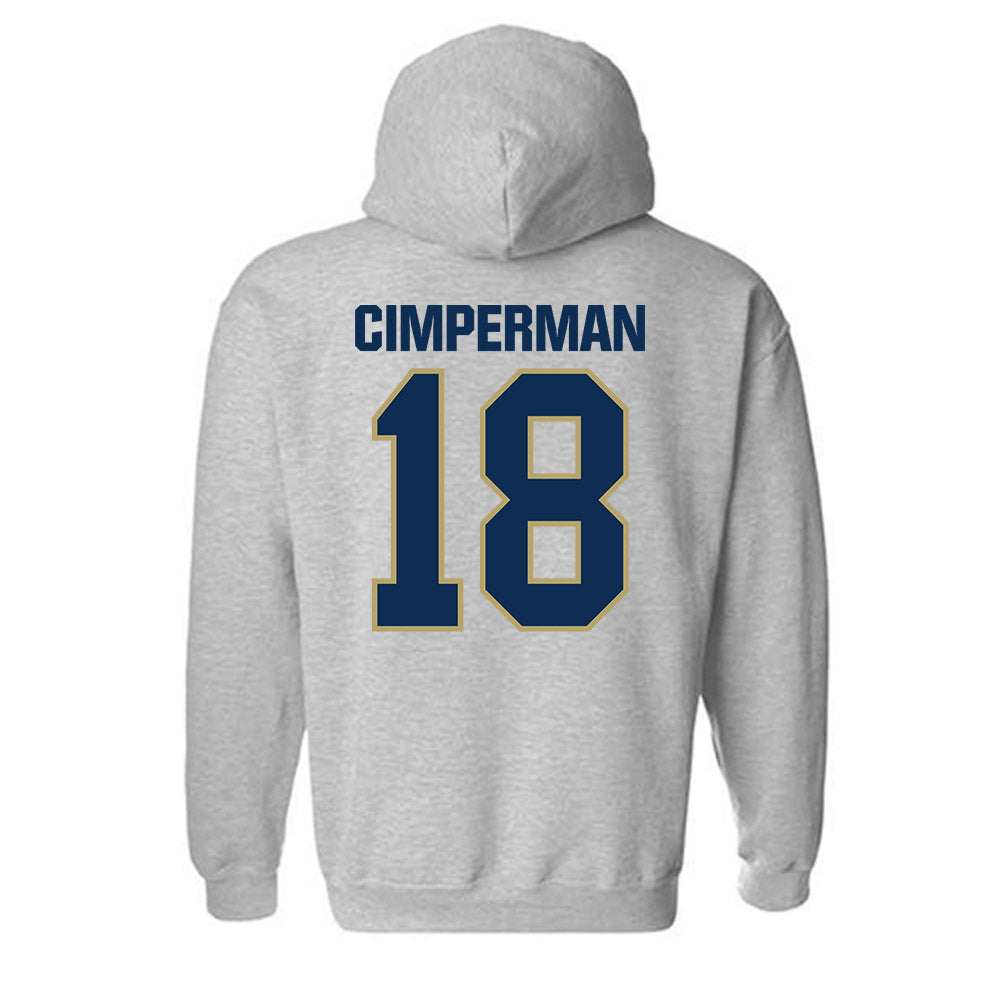UC Davis - NCAA Women's Lacrosse : Annie Cimperman - Classic Shersey Hooded Sweatshirt-1