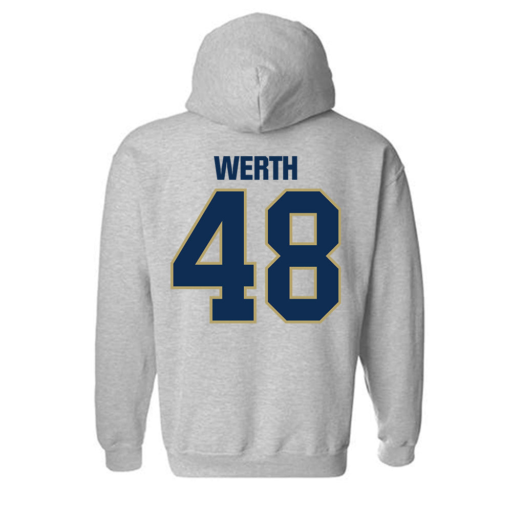 UC Davis - NCAA Baseball : Taylor Werth - Classic Shersey Hooded Sweatshirt-1
