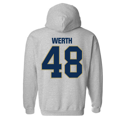 UC Davis - NCAA Baseball : Taylor Werth - Classic Shersey Hooded Sweatshirt-1