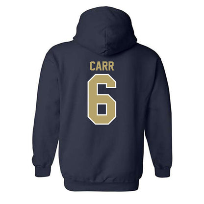 UC Davis - NCAA Football : Trey Carr - Classic Fashion Shersey Hooded Sweatshirt-1