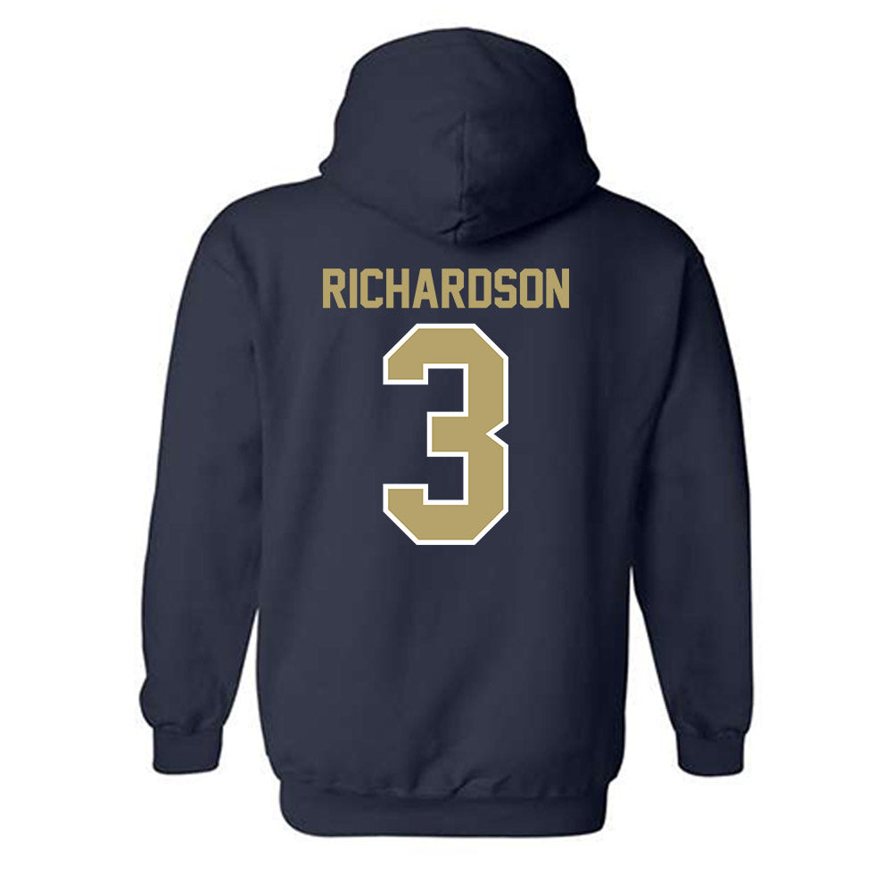UC Davis - NCAA Football : Ty Richardson - Classic Fashion Shersey Hooded Sweatshirt-1