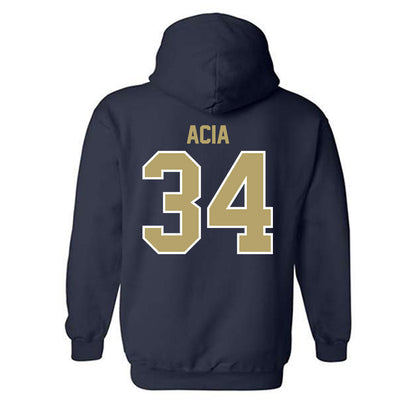 UC Davis - NCAA Football : Kai Acia - Classic Fashion Shersey Hooded Sweatshirt-1