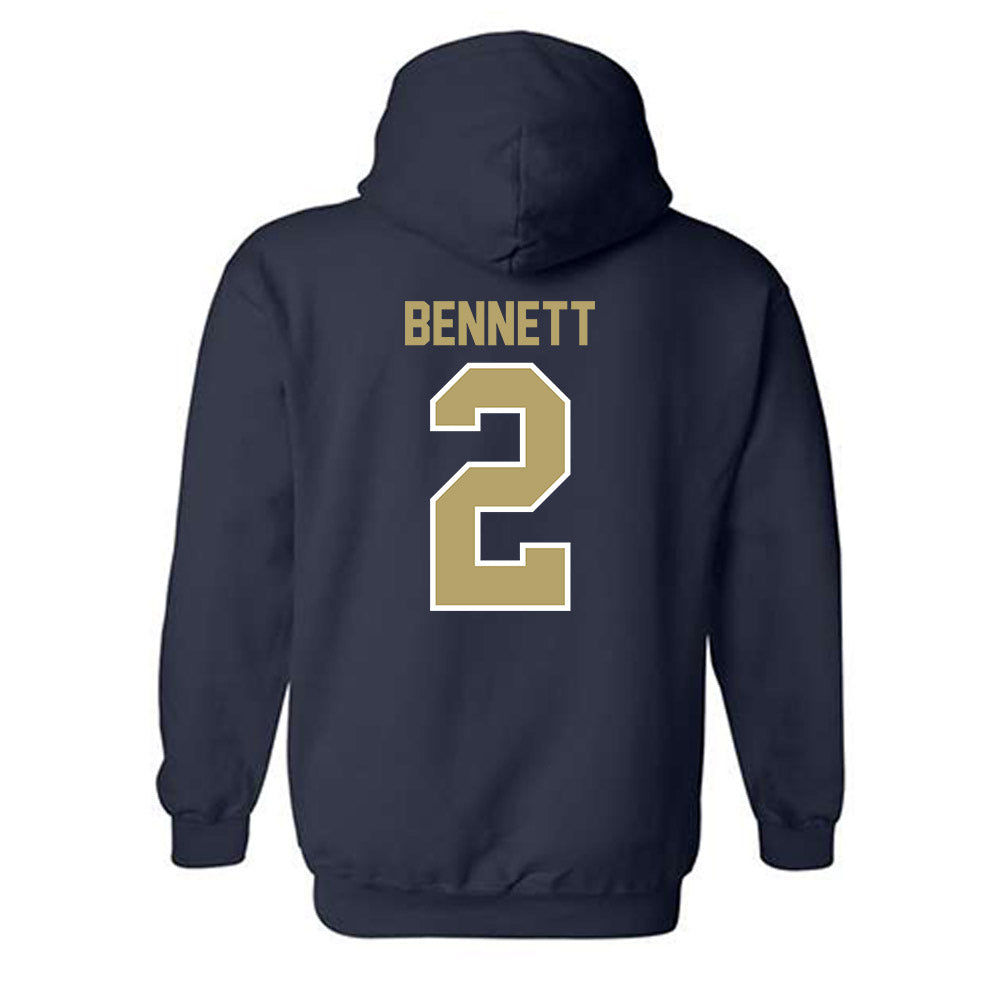 UC Davis - NCAA Women's Basketball : Ryann Bennett - Classic Fashion Shersey Hooded Sweatshirt-1