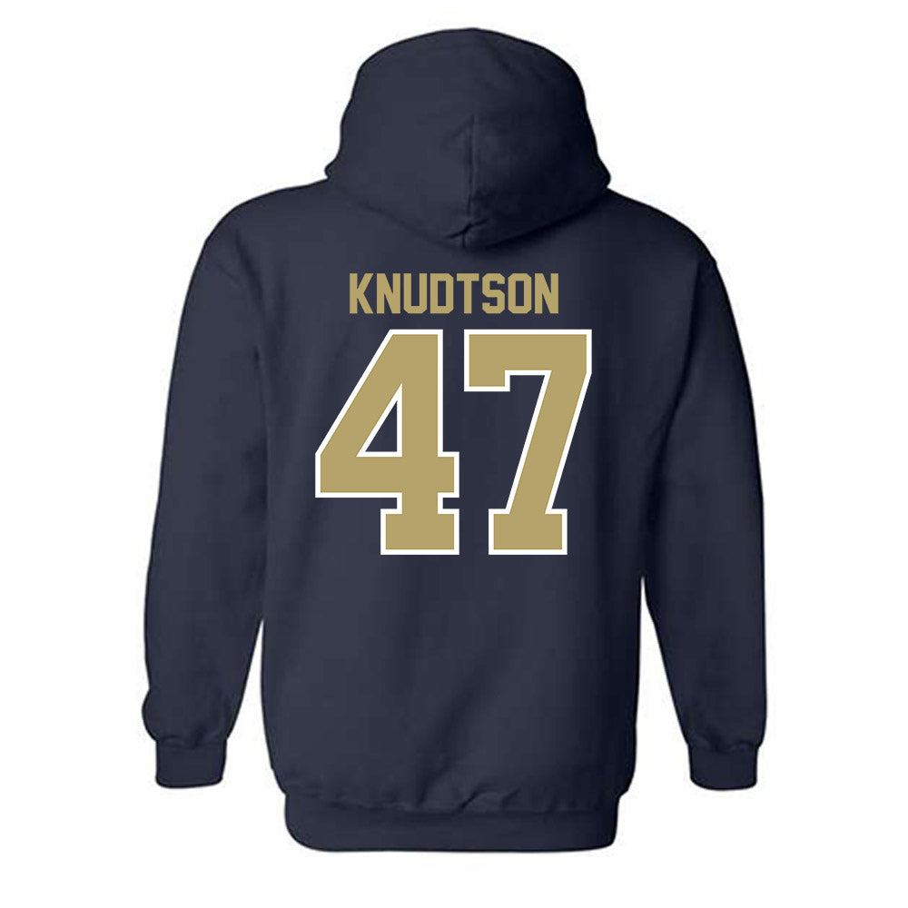 UC Davis - NCAA Football : Jack Knudtson - Classic Fashion Shersey Hooded Sweatshirt-1