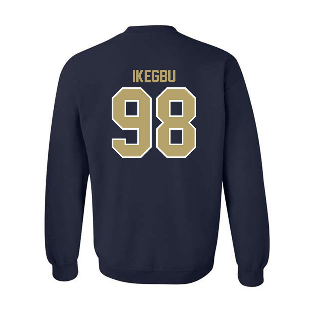 UC Davis - NCAA Football : Ike Ikegbu - Classic Fashion Shersey Crewneck Sweatshirt-1