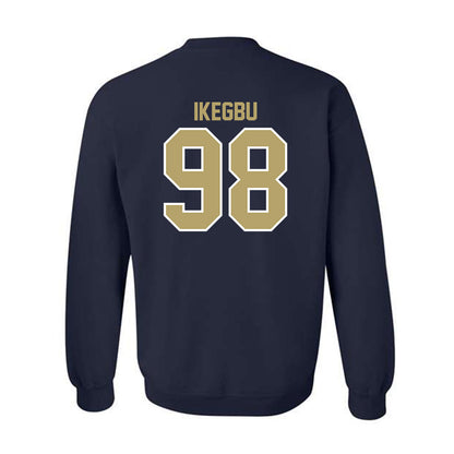 UC Davis - NCAA Football : Ike Ikegbu - Classic Fashion Shersey Crewneck Sweatshirt-1