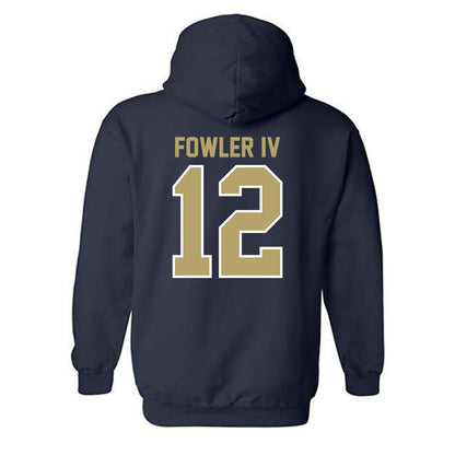 UC Davis - NCAA Football : William Fowler IV - Classic Fashion Shersey Hooded Sweatshirt-1