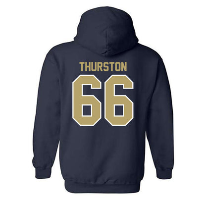 UC Davis - NCAA Football : Jezniah Thurston - Classic Fashion Shersey Hooded Sweatshirt-1