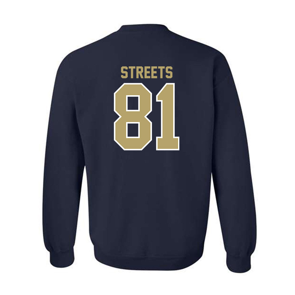 UC Davis - NCAA Football : LaDanian Streets - Classic Fashion Shersey Crewneck Sweatshirt-1