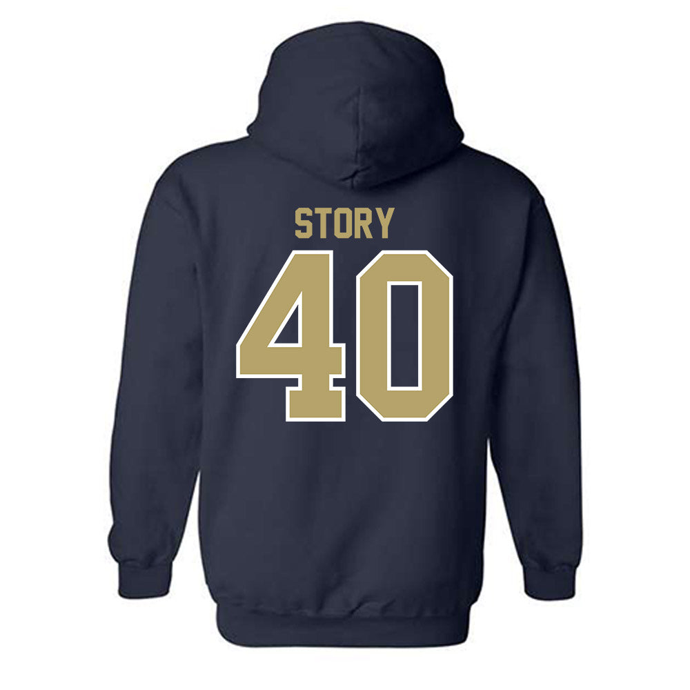 UC Davis - NCAA Baseball : Zach Story - Classic Fashion Shersey Hooded Sweatshirt-1