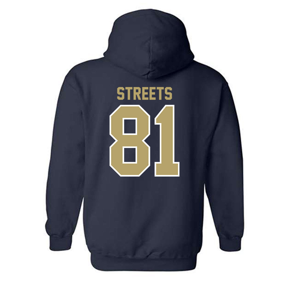 UC Davis - NCAA Football : LaDanian Streets - Classic Fashion Shersey Hooded Sweatshirt-1