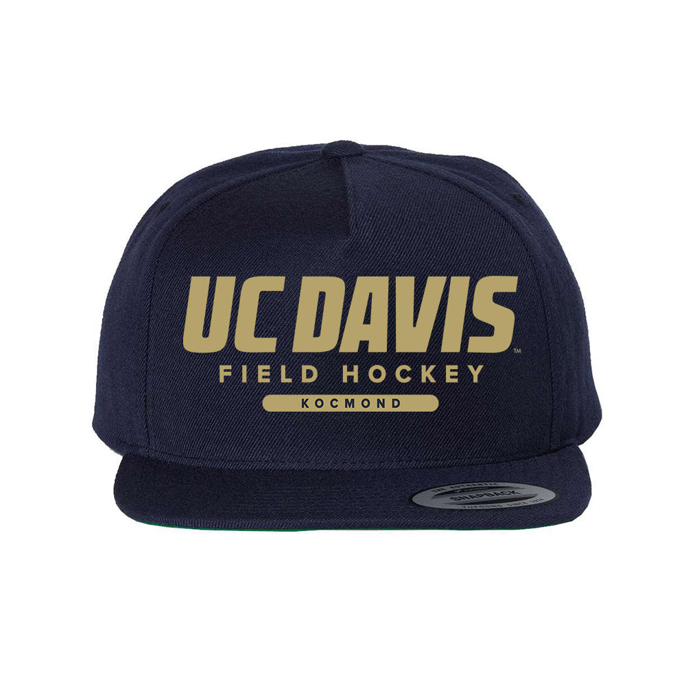 UC Davis - NCAA Women's Field Hockey : Elle Louise Kocmond - Snapback Hat-0