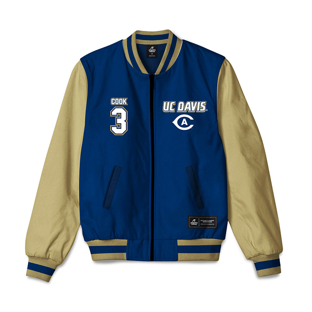 UC Davis - NCAA Beach Volleyball : Reagan Cook - Bomber Jacket-0