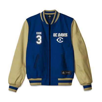 UC Davis - NCAA Beach Volleyball : Reagan Cook - Bomber Jacket-0