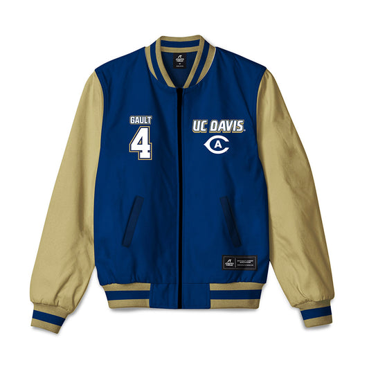 UC Davis - NCAA Men's Soccer : Josh Gault - Bomber Jacket-0