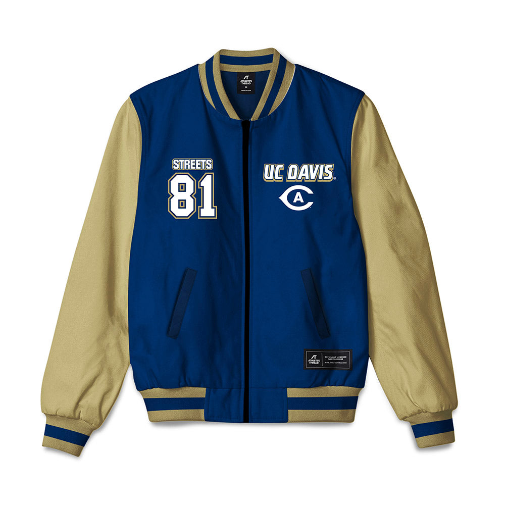 UC Davis - NCAA Football : LaDanian Streets - Bomber Jacket-0