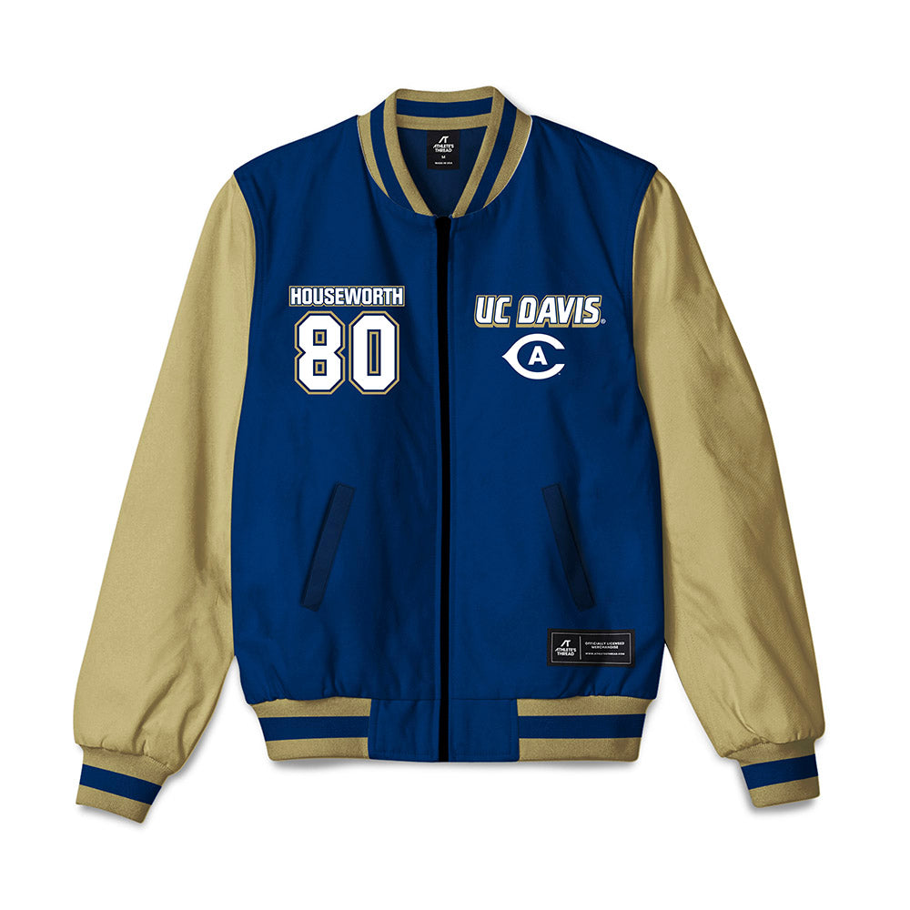 UC Davis - NCAA Football : Jake Houseworth - Bomber Jacket-0