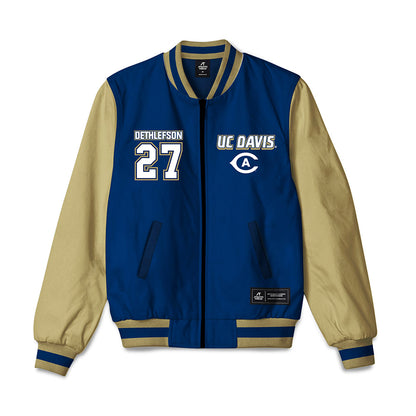 UC Davis - NCAA Softball : Alyssa Dethlefson Dethlefson - Bomber Jacket-0