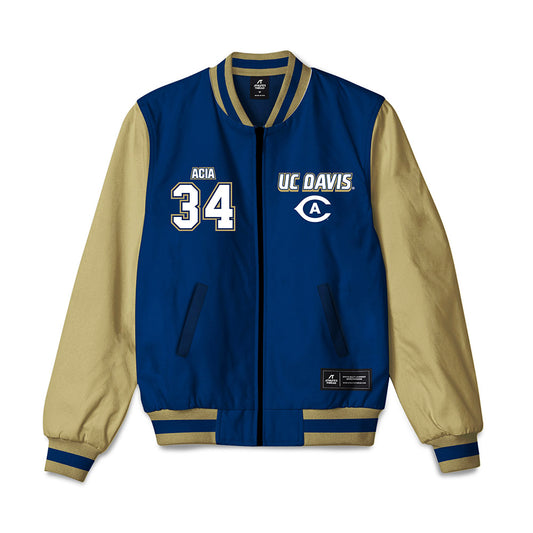 UC Davis - NCAA Football : Kai Acia - Bomber Jacket-0