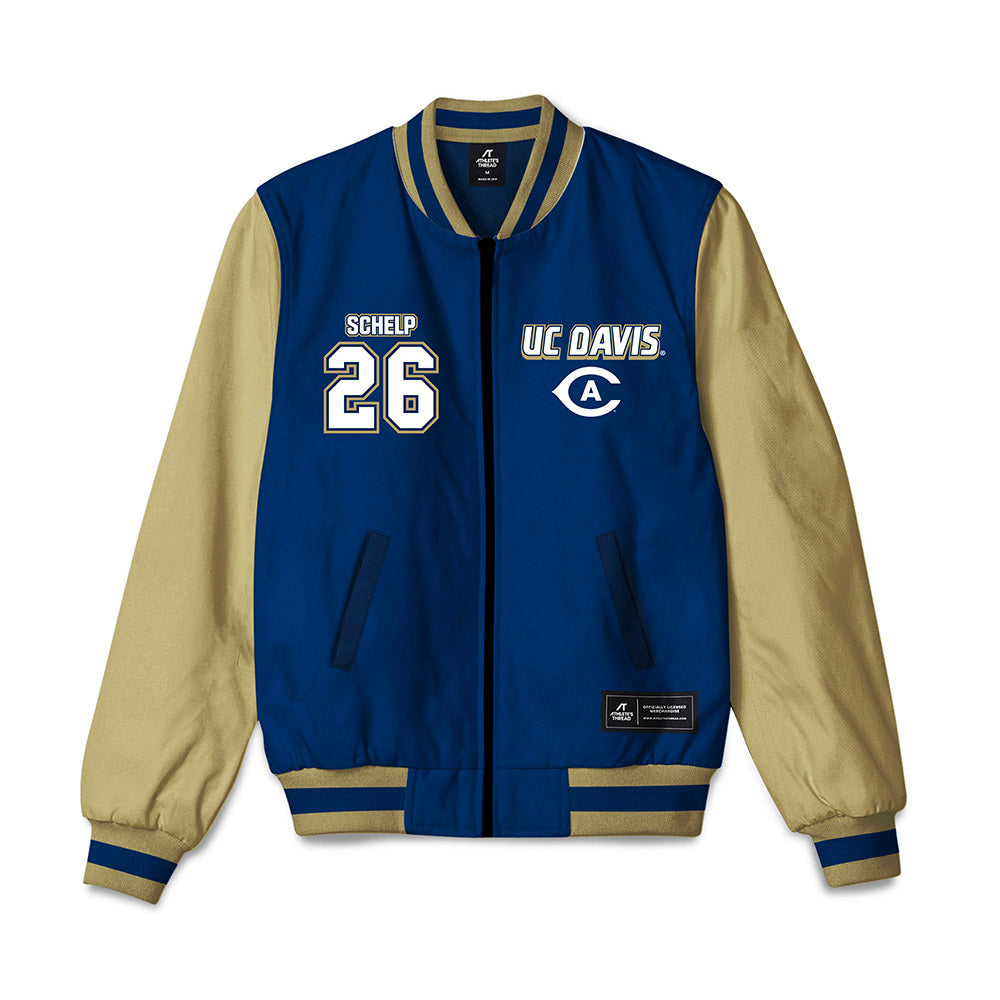 UC Davis - NCAA Baseball : Bryson Schelp - Bomber Jacket-0