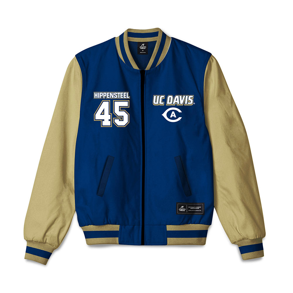 UC Davis - NCAA Baseball : Max Hippensteel - Bomber Jacket-0
