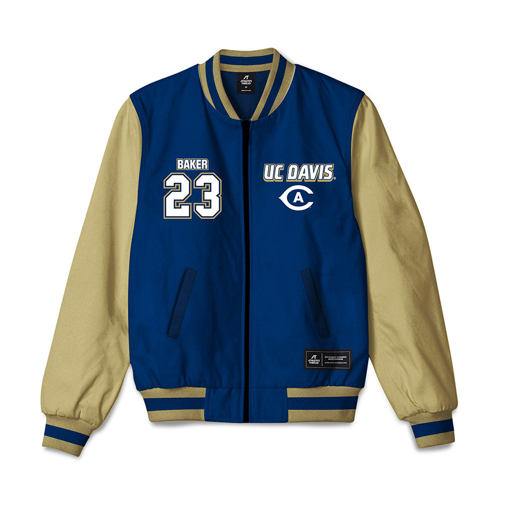 UC Davis - NCAA Women's Basketball : Victoria Baker - Bomber Jacket-0